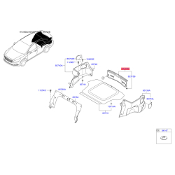 Оббивка багажника 85770-C1000TRY Mobis