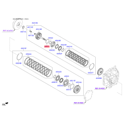Шайба упорна АКПП 45611-3B000 Mobis