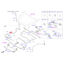 Тросик замку капота 81190-D7000 Mobis