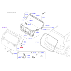 Упор (відбійник) кришки багажника нижній 81738-2L000 Mobis
