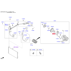 Кріплення трубок кондиціонера і компресора 97648-3K120 Mobis