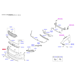 Бампер 86511-C1000 Mobis