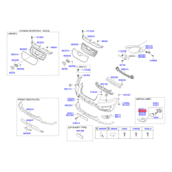 Корпус протитуманна фара правий 86524-2BAA0 Mobis
