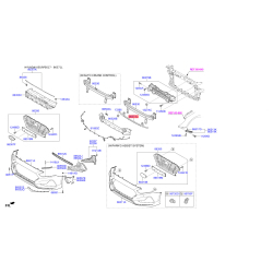 Підсилювач бампера нижній 86570-C1AA0 Mobis