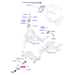 Подушка двигателя 21950-1R500 Mobis