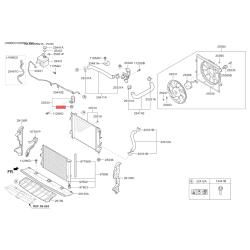 Крепление радиатора верхнее 25335-1E000 Mobis