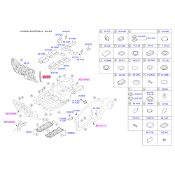 Изоляция крыла правая 84126-3X000 Mobis