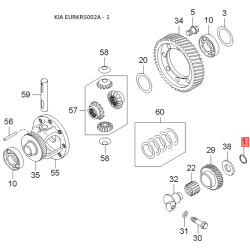 Прокладка, корпус термостата 0K247-15173A Mobis