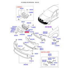 Шумоізоляція (теплоізоляція) капота 86352-2H510 Mobis