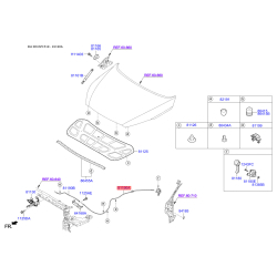 Тросик замка капота 81190-C5000 Mobis