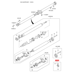 Шарнир продольного вала 49598-2E000 Mobis