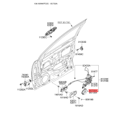 Електропривід замка двері правий 95736-1G020 Mobis
