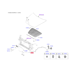 Тросик замка капота 81190-3S000 Mobis
