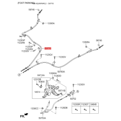 Трос стоянкової гальмівної системи правий 59770-2P600 Mobis