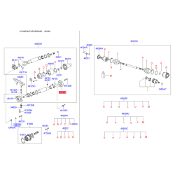 Фланець, карданний вал 49190-26000 Mobis