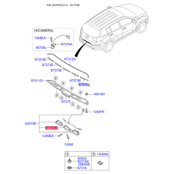 Ручка задніх дверей 81260-3W000 Mobis