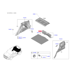 Пистон (клипса) обивки салона 0BF70-68865 Mobis