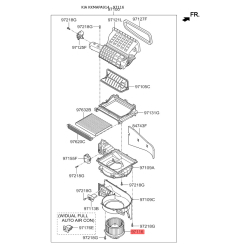 Электродвигатель, вентиляция салона 97113-2B005 Mobis