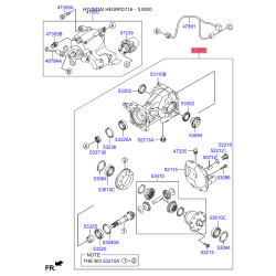 Диференціал у зборы мосту заднього 53000-3B520 Mobis