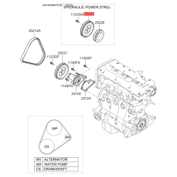 Шкив помпы 25221-26001 Mobis