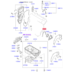 Прокладка масляний насос 21444-23000 Mobis