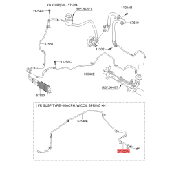 Гидравлический шланг(трубка), рулевое управление 57520-2T100 Mobis