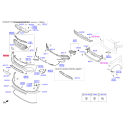 Бампер верхній 86540-2WAE0 Mobis