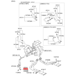 Підсилювач задній боковини лівий нижній 97530-1F000 Mobis