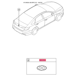 Эмблема радиатора 86300-C2100 Mobis