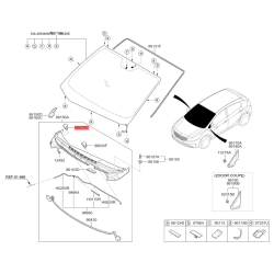 Форсунка (розпилювач) омивача вітрового скла права 98630-3X900 Mobis
