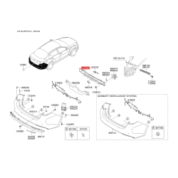 Усилитель бампера 86631-4U500 Mobis