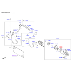 Котушка, електромагнітне зчеплення - компресор 97641-D7400 Mobis