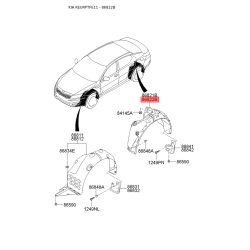 Обшивка (підкрилок), колісна ніша права 86822-2T301 Mobis