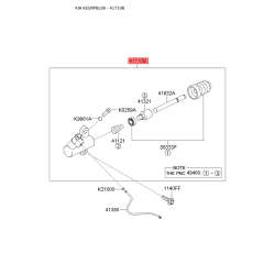 Циліндр зчеплення робочий 41710-3E100 Mobis
