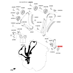 Цепь, привод маслонасоса 24322-3CGE0 Mobis