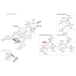 Шланг (патрубок) системы охлаждения 97312-2T350 Mobis