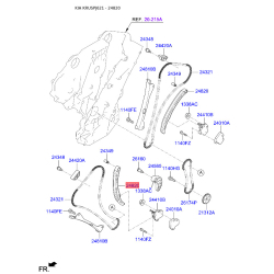 Планка успокоителя, цепь привода 24820-3CGA3 Mobis
