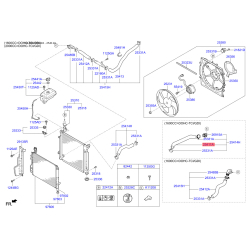Шланг (патрубок) системы охлаждения 25411-D4000 Mobis