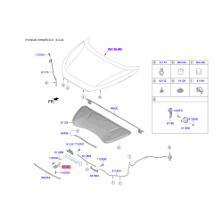 Замок капота 81140-D3000 Mobis