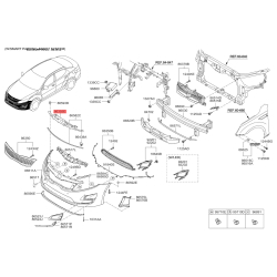 Молдинг порога, бампера и крыла верхний 86360-2T500 Mobis