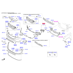 Фара противотуманная левая 92201-2W530 Mobis