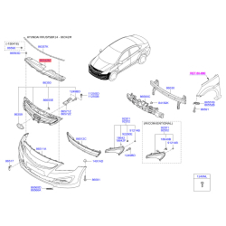 Кронштейн, буфер верхній 86362-4L500 Mobis