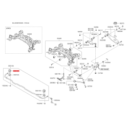 Кронштейн заднего стабилизатора левый 55516-2P000 Mobis