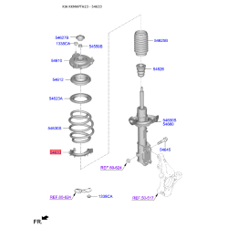 Прокладка передньої пружини нижня 54633-F2000 Mobis