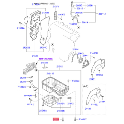 Болт блока цилиндров 21531-23501 Mobis