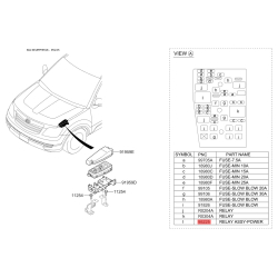 Реле, протиблокувальний пристрій 95225-3B100 Mobis