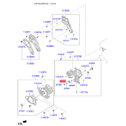 Шестерня, балансирный вал левый 23314-4A400 Mobis