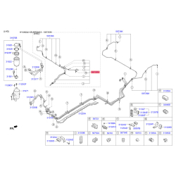 Топливопровод задний левый 58735-2W600 Mobis