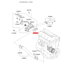 Прокладка термостата 25640-25000 Mobis
