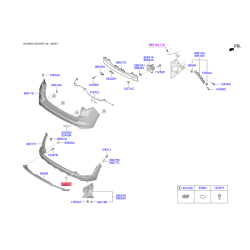 Заглушка бампера 86667-D7500 Mobis